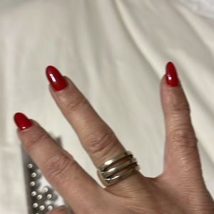 Sterling Silver stamped ring